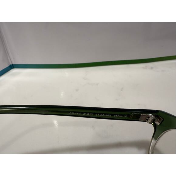 Warby Parker Abner Green Glasses Frames w/ Case and WP Cleaning Cloth. - Picture 6 of 14